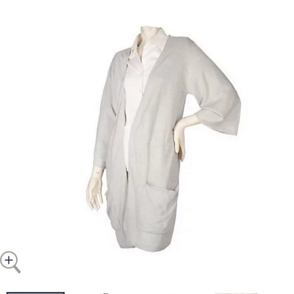 Susan Graver Plush Knit Oversized Long Cardigan